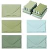 50Pcs With Envelope Greeting Card Wave Edge Invitation Cards Envelope Mini Gift Card  Party Use