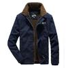 Winter Men's Velvet Thickened Lapel Military Uniform Cotton-padded Jacket Loose Cotton-padded Jacket