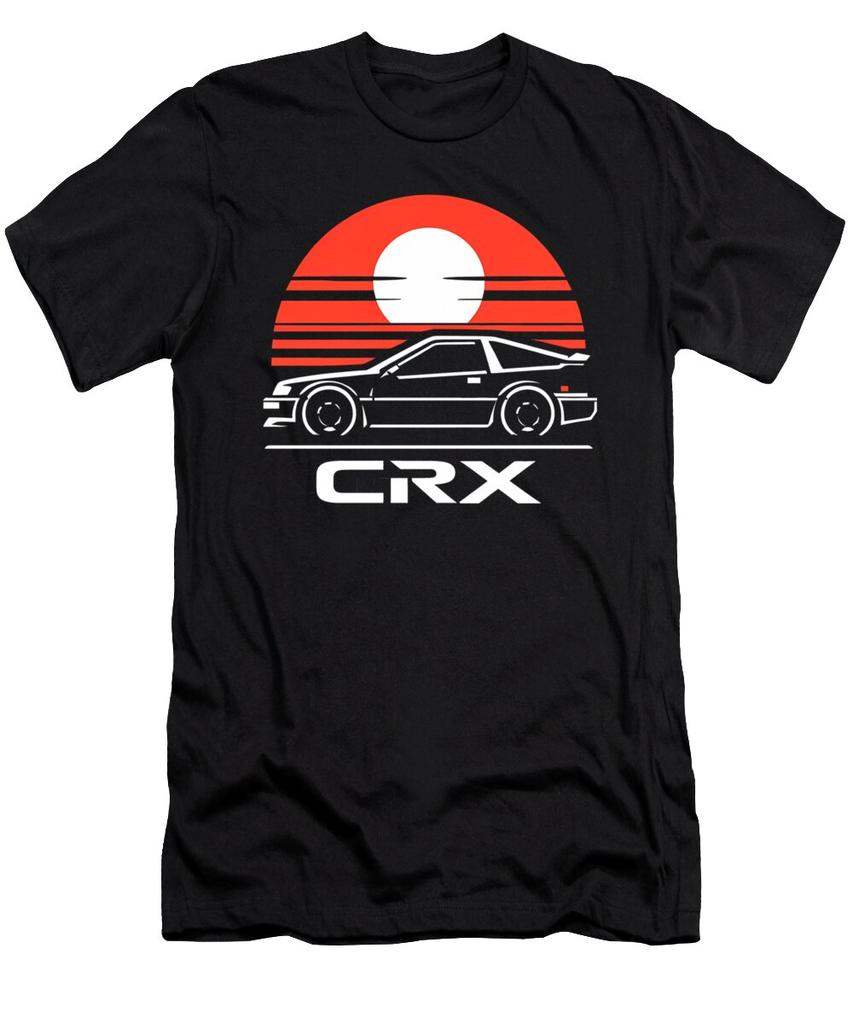 Летние новые футболки Honda для мужчин и женщин CRX Racing Мотоциклетная езда Внедорожные энтузиасты Короткий рукав Ретро Модные Топы