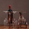 Creative Metal Wine Rack Vintage Wine Bottle Storage And Holder Bar Home Decoration Display Stand