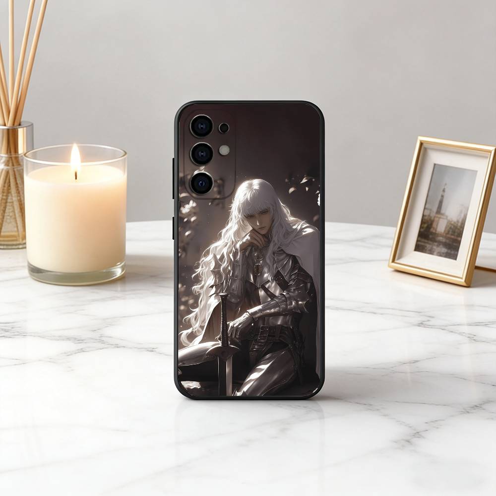 Красивый чехол для телефона G-Griffith B-Ber-serk-ES для Samsung S25, S24, S21, S22, S23, S30, Ultra, S20, Plus, Fe, Lite, Note, 10, Черный чехол
