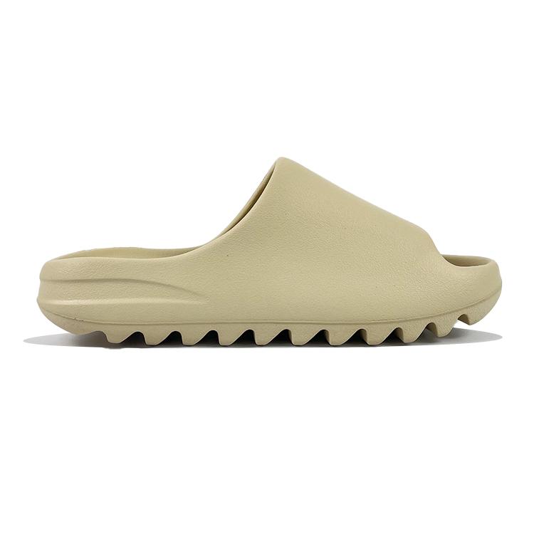 adidas Оригинальные Yeezy Slide Нескользящие Шлепанцы Унисекс Бежевые Черные FZ5897(Команда352-)