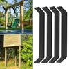 Structural Reinforcement Plate 4PCS 45 Degree Angle Support Bracket for Pergola, Heavy Duty Mild Reinforced Steel Joint Rust Resistant Frame,