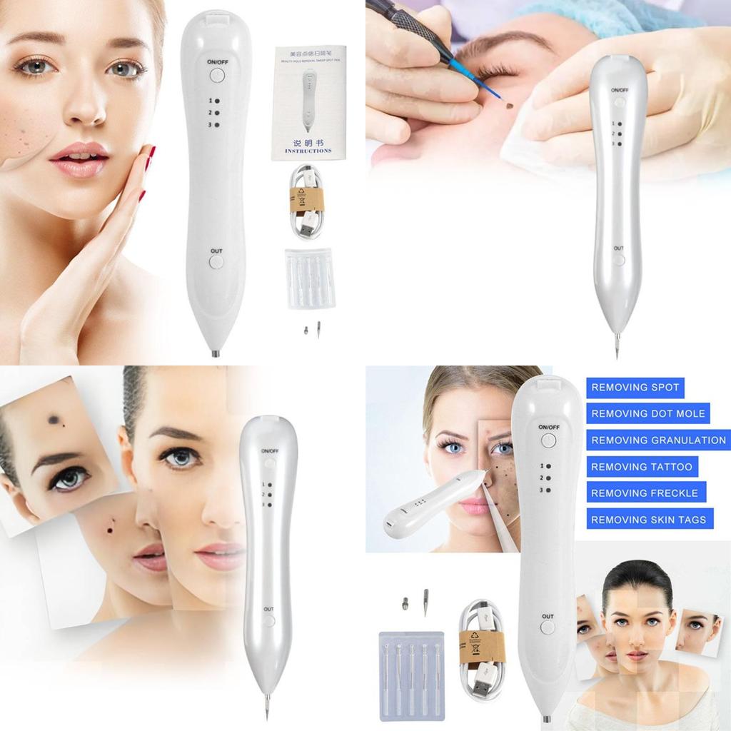 Маленькая белая ручка для удаления пятен Продвинутый лазерный косметический прибор для домашнего и салонного использования