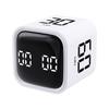 Gravity Sensor Flip Timer Mute Vibrate and Adjustable Sound Alert Mini Digital Timer Kitchen Timer for Tasks Work Study Kitchen
