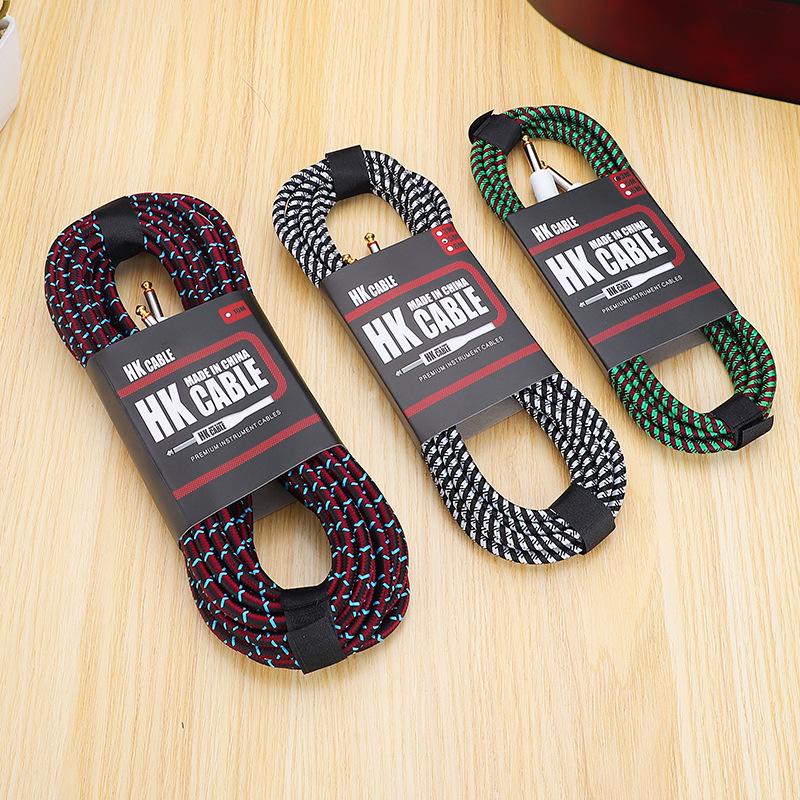HK Плетеный аудиокабель с шумоподавлением для гитары, бас-гитары и инструментов