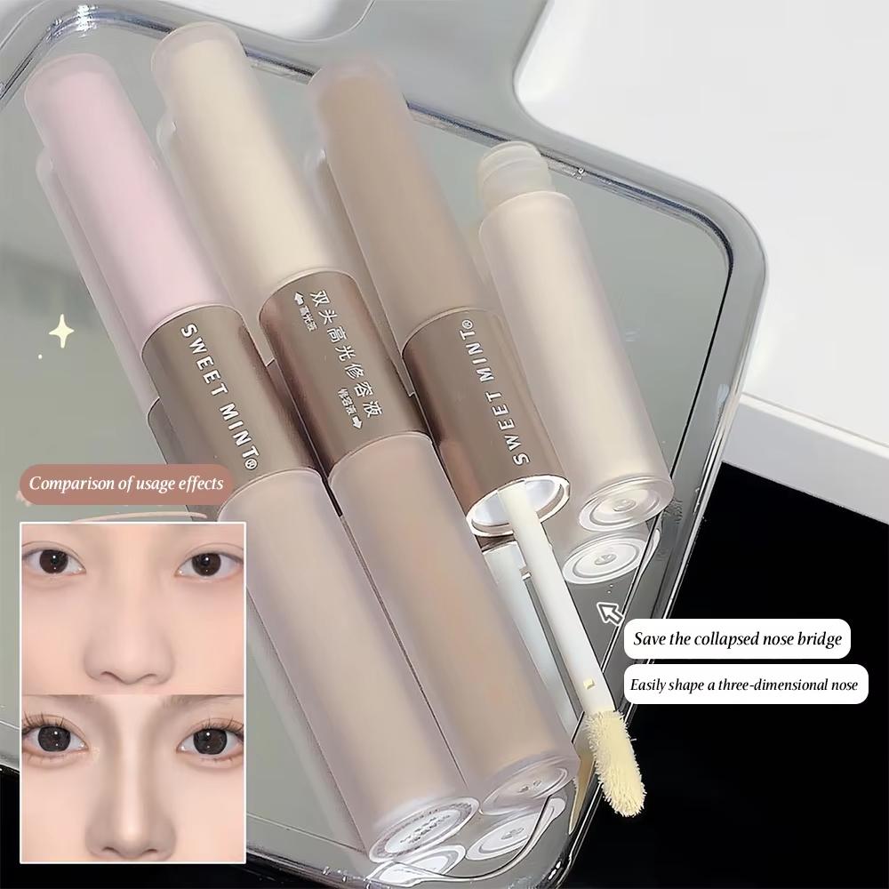 Двухсторонний жидкий контурный хайлайтер и тени в одном флаконе создают стойкий естественный контурный карандаш