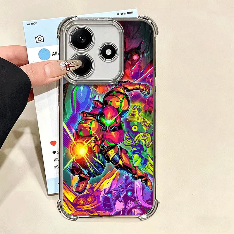 M-Metroids Soft Phone Case For Xiaomi Redmi Note 14 15 Pro Plus 13 12 11S 11T 5G 10 9S 9 Plating Anti-Fall Fundas