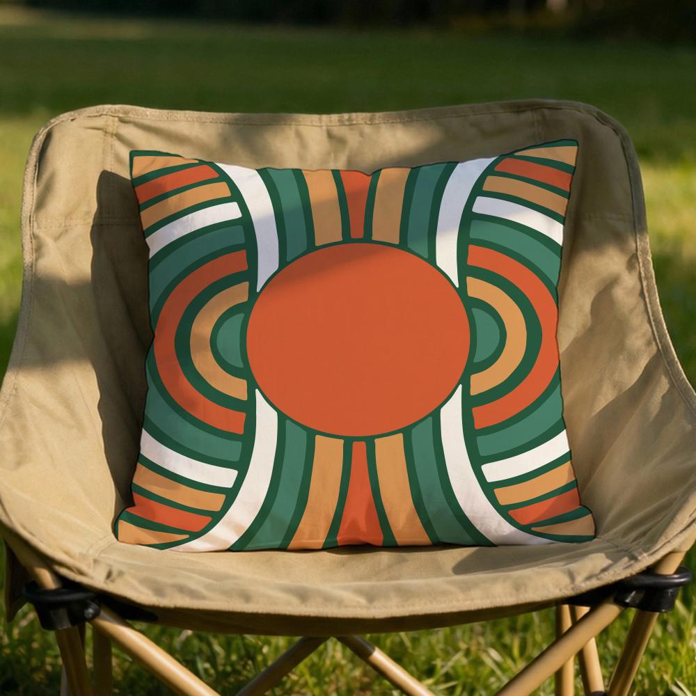 Bohemia Green Cushion Cover Soft Reversible Durable Pillow Cover MultiScene Use for Home Car Daily Comfort