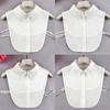 Linbaiway 18 Styles Female Chiffon Fake Collar for Women Blouse Shirt False Collar Ladies Lapel Detachable Collar Female Decor