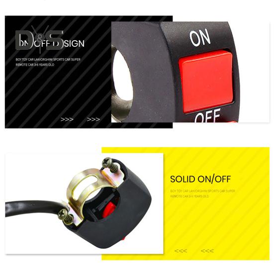 Фара мотоцикла, тумблер на руле, винтовое крепление, светильник, вкл.-выкл., главный выключатель управления, мотоцикл, байк, квадроцикл, UTV, аксессуары для скутера