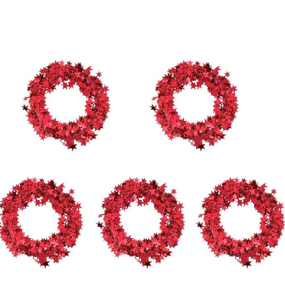 Праздничные принадлежности Праздничная атмосфера Рождественская гирлянда Блестящая звезда Подвеска Настенная дверь Декор Подвесные украшения для рождественской елки своими руками Главная