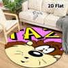 Tazmanian Devil Round Area Rug Carpet Rug For Living Room Bedroom Sofa Playroom Decor Nonslip Floor Mat