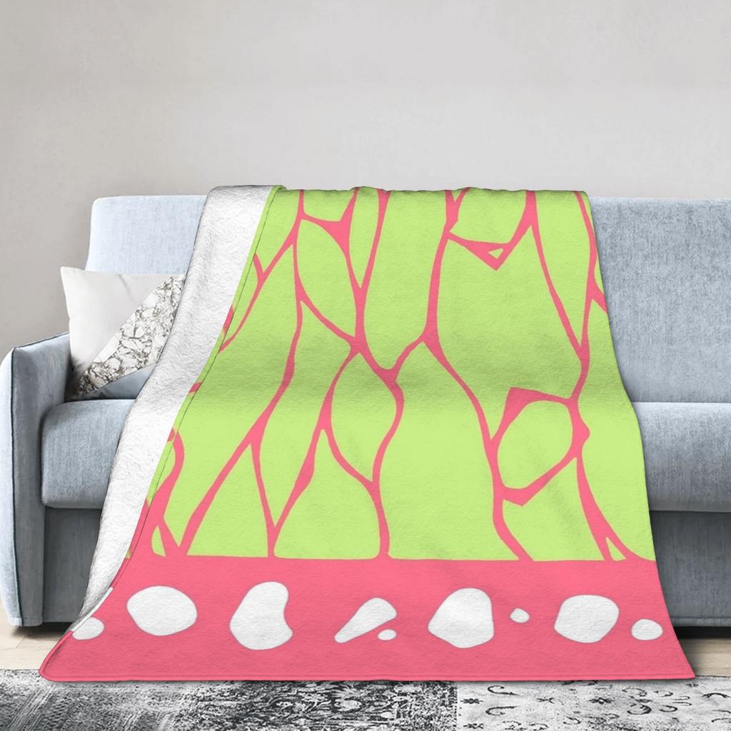 Клинок, рассекающий демонов Зеницу Аниме Плед Фланелевый Винтажный Теплый Плед для Покрытия Кресла Диванная Декорация