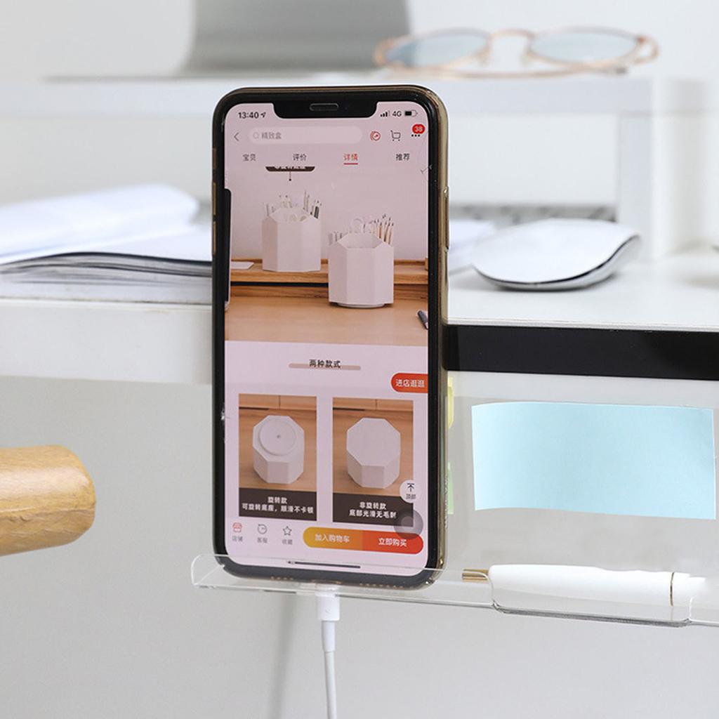 Мониторы Нижняя доска для заметок с отверстием для зарядки Акриловая компьютерная доска для сообщений для мобильного телефона Ручка для