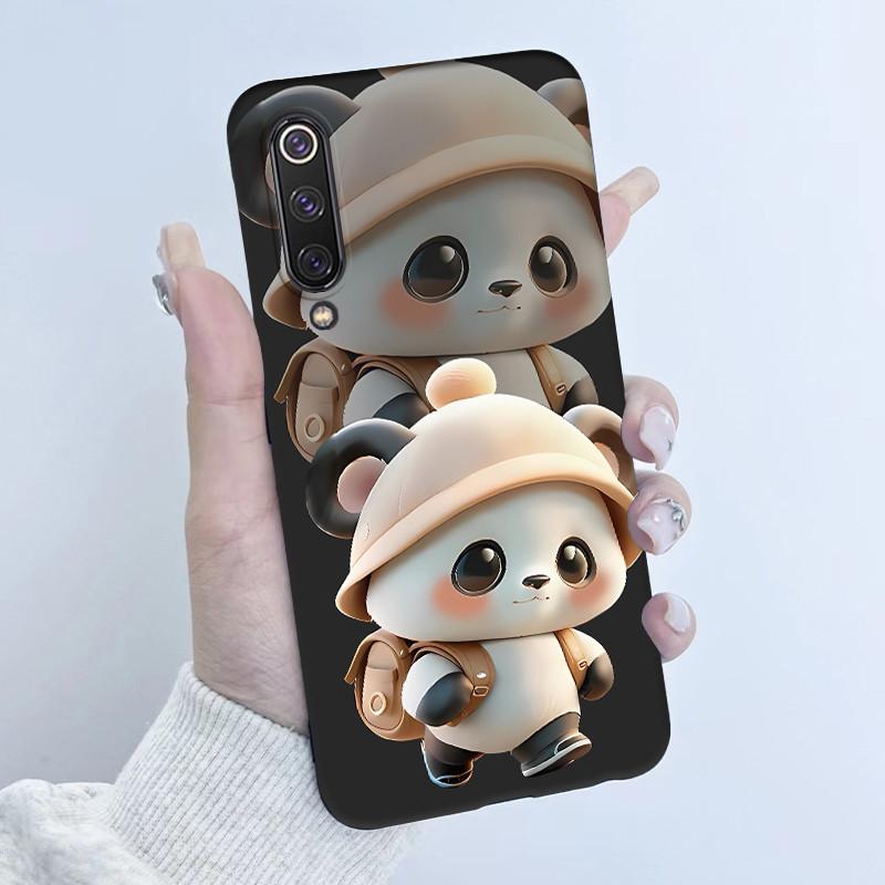 Чехол для Xiaomi Mi 9 SE Милый Мультяшный Панда Новый Узорчатый Силиконовый Матовый Мягкий Защитный Чехол Для Телефона Xiaomi Mi 9 Mi9 SE