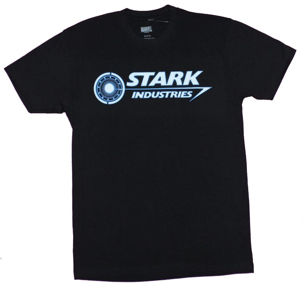 Iron Unisex Adult New Tshirt Stark Industries Arc Reactor Style Logo
