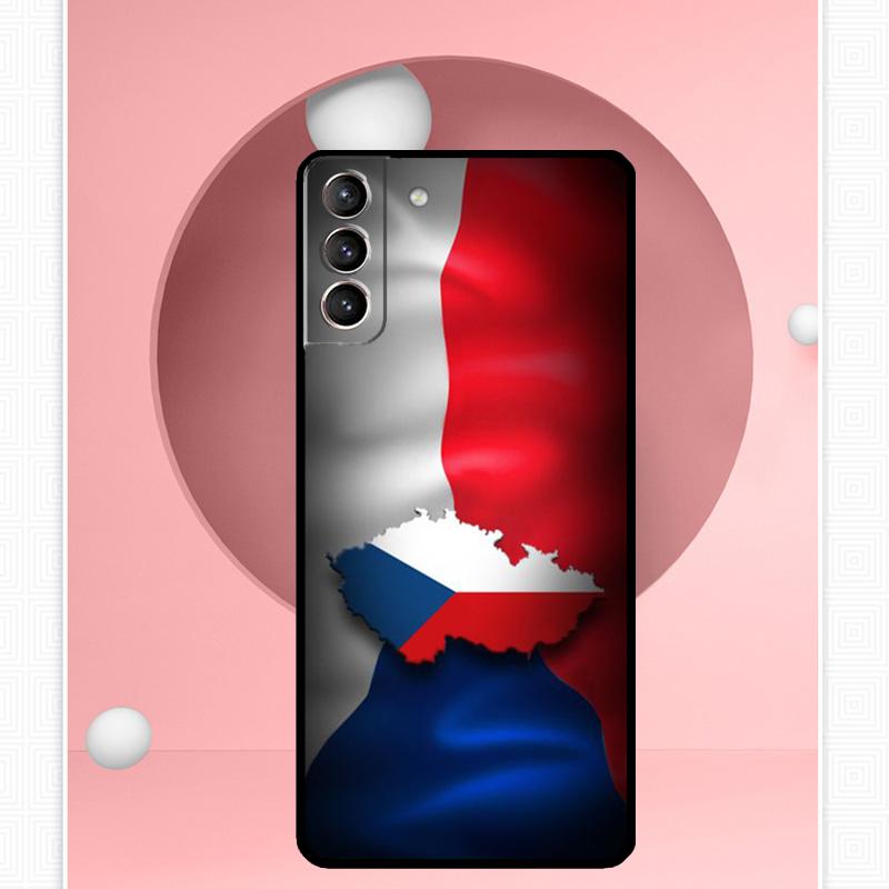 Чехол с чешским флагом для Samsung Galaxy S24 S23 S22 Ultra Note 10 Plus Note 20 S9 S10 S20 S21 FE, задняя крышка