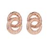 Fashion Circle Twist Earrings Geometric 8 Word Pattern Earrings Personality Female Jewelry