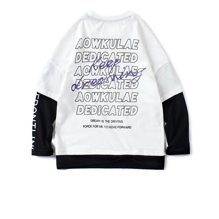 Весенне-осенняя детская одежда, детская футболка, свитер с длинными рукавами для мальчиков, хлопковая нижняя рубашка с круглым вырезом и длинными рукавами