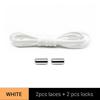 Новая версия Эластичные шнурки без завязывания Металлический замок Шнурки для детских и взрослых кроссовок Быстрые шнурки Полукруглые шнурки