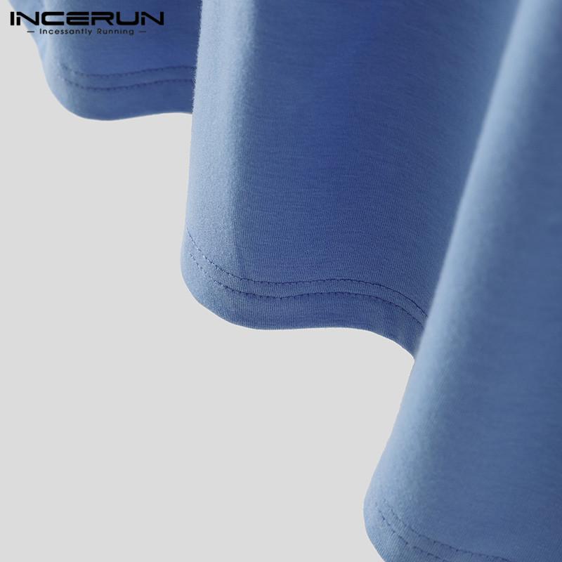 INCERUN Мужские повседневные майки без рукавов с низким вырезом и U-образным вырезом для спортзала, жилеты