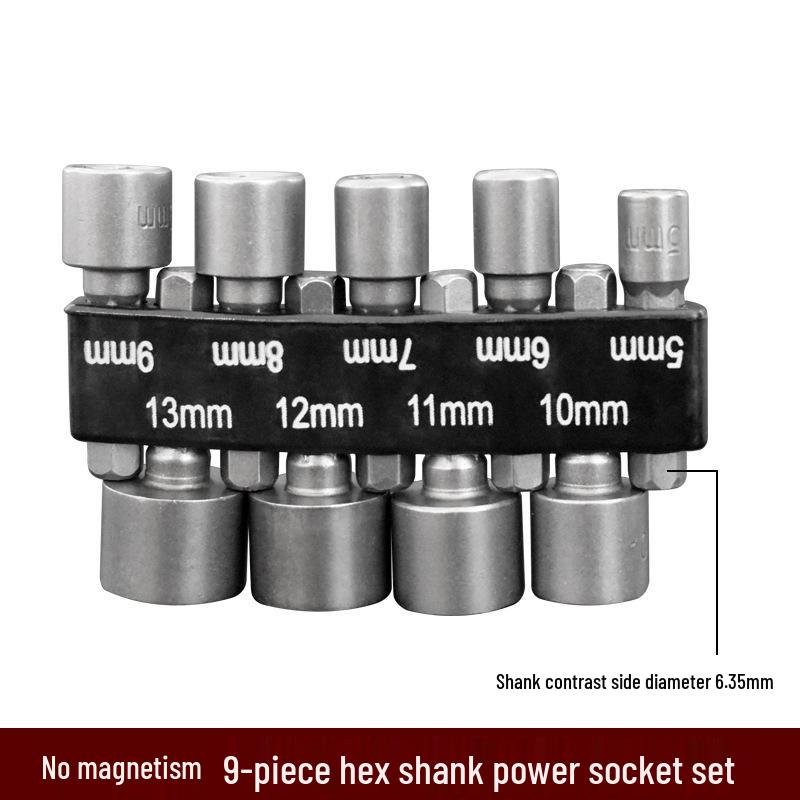 Набор шестигранных бит, 9 шт.: Электрический гайковерт и инструменты для авторемонта