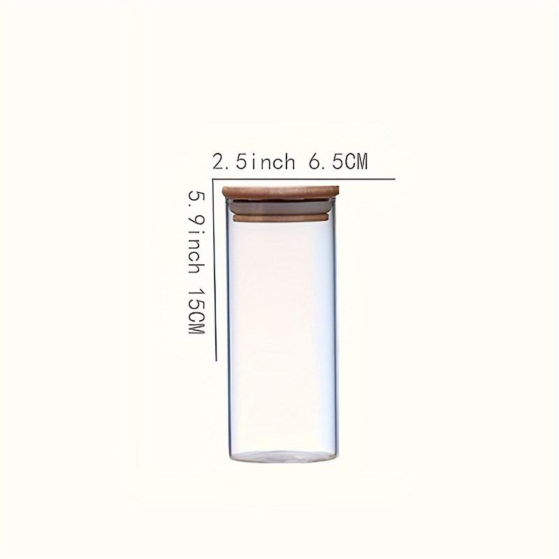 1pc Glass Jar with Sealed Lid, Food Storage Container with Lid, Used To Store Tea, Coffee, Spices, Candy, Kitchen Gadgets and Kitchen Accessories