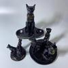 Египетская богиня Бастет статуэтка кошки с подставкой для хрустального шара - Коллекционная смоляная фигурка для домашнего декора, настольное украшение