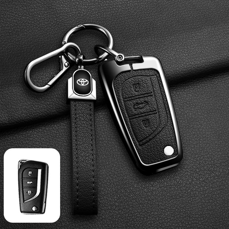 OFWP3 Leather Car Key Cover Case Shell for Toyota Hilux Revo Auris Corolla Reiz Avensis Verso Yaris Aygo Rav4 Scion TC IM 2017 2016