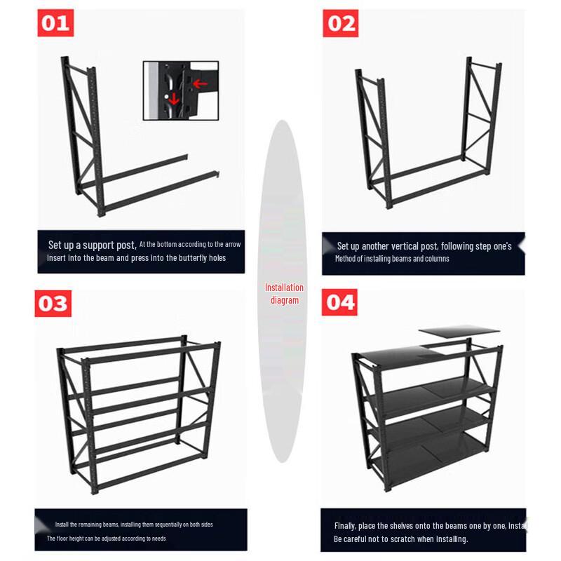 Miling Heavy Duty Multi-layer Warehouse Storage Shelf