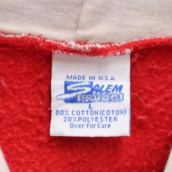 SALEM SPORTSWEAR 90-е годы Винтажные толстовки с длинным рукавом с принтом, сделано в США, мужские, б/у