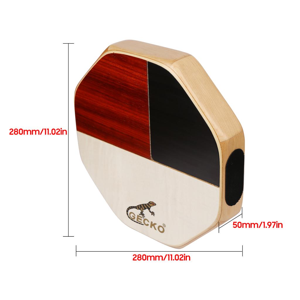 GECKO SD6 Cajon Ручной барабан Кахонный барабан Ударный инструмент с сумкой для переноски Портативный для путешествий