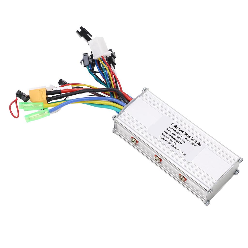 36V 48V 500W 28A Electric Bike Brushless Controller Aluminum Alloy Housing Brushless Motor