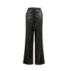 VEROMODA Women's Straight-Leg PU Fringe Pants