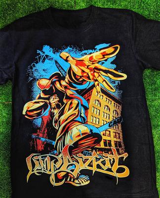 Limp Bizkit Рэп Хип-хоп Футболка Черная Короткий рукав Все размеры от S до 5Xl JJ3605