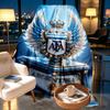 Manchester City FC Print Blanket - Soft & Comfortable, for Bedroom, Travel, Sofa, Home Decoration - Birthday Christmas Gift for Friend