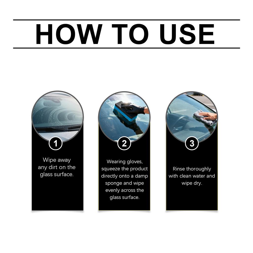 Car Windshield Protectant Car Window Glass Care Spray Effectively Removes Oil Film Clear Vision No Damage To The Glass Surface