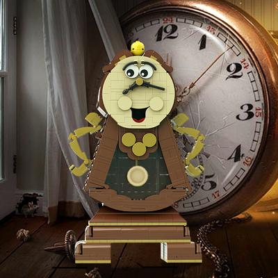 Gobricks Movie Beauty Beast Cogs Worth Building Blocks Модель Персонажи анимационного фильма Министр Будильник Кирпичи Игрушки