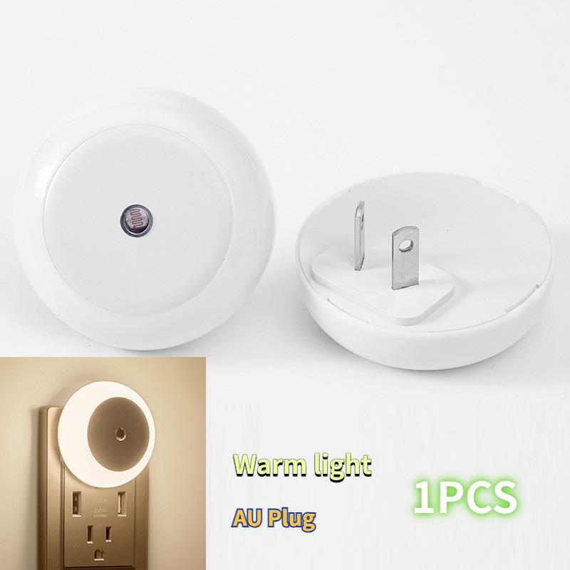 Intelligent Light Control Induction Light, Small Night Light, White Light, Blue Light, Red Light, Warm Light, Amber Light, Smart Home
