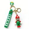 New Keychain Mario Bros Luigi Toad Yoshi Bowser Action Figure Model Accesoriospvc Cartoon Bag Doll Pendant Toys Gift