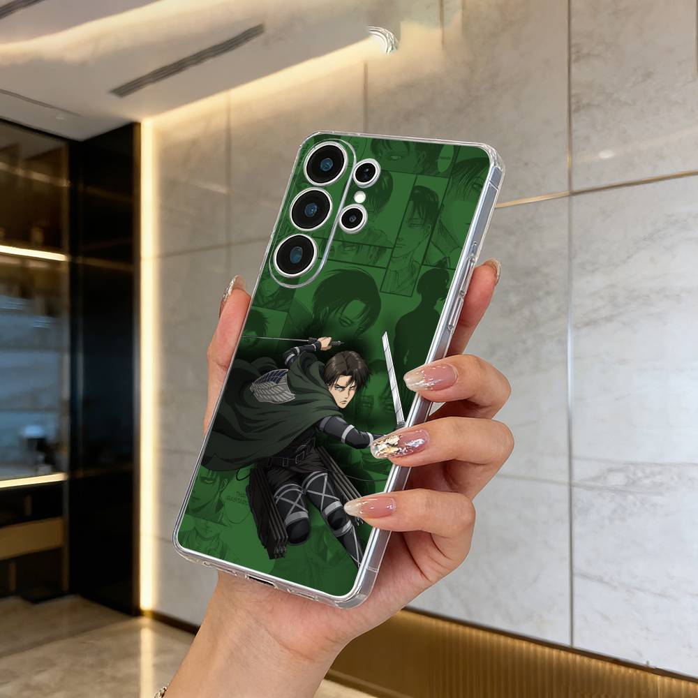 A-ttack -on -Titan -Eren Y-Yeager Phone Case For Samsung S25,S24,S21,S22,S23,S30,Ultra,S20,Plus,Fe,Lite Transparent Cover