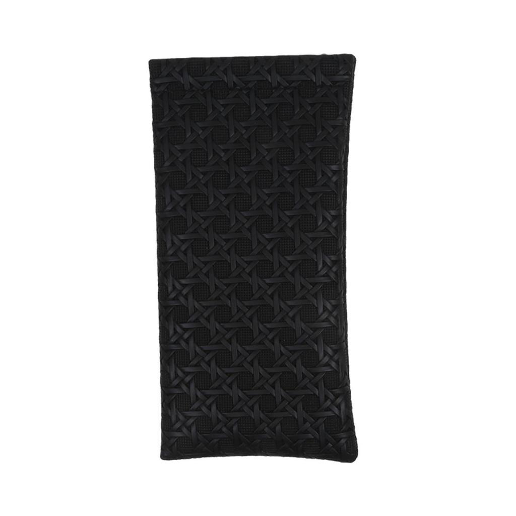 1 шт. Минималистичный элегантный модный чехол для очков с плетеной текстурой из искусственной кожи, портативный ящик для хранения солнцезащитных очков, прочный защитный контейнер