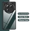 Для чехла OPPO Find X6 Pro Для чехла OPPO Find X6 Pro Funda Shell Твердый Прозрачный ПК Прозрачный Край из ТПУ Защитный Задний Бампер