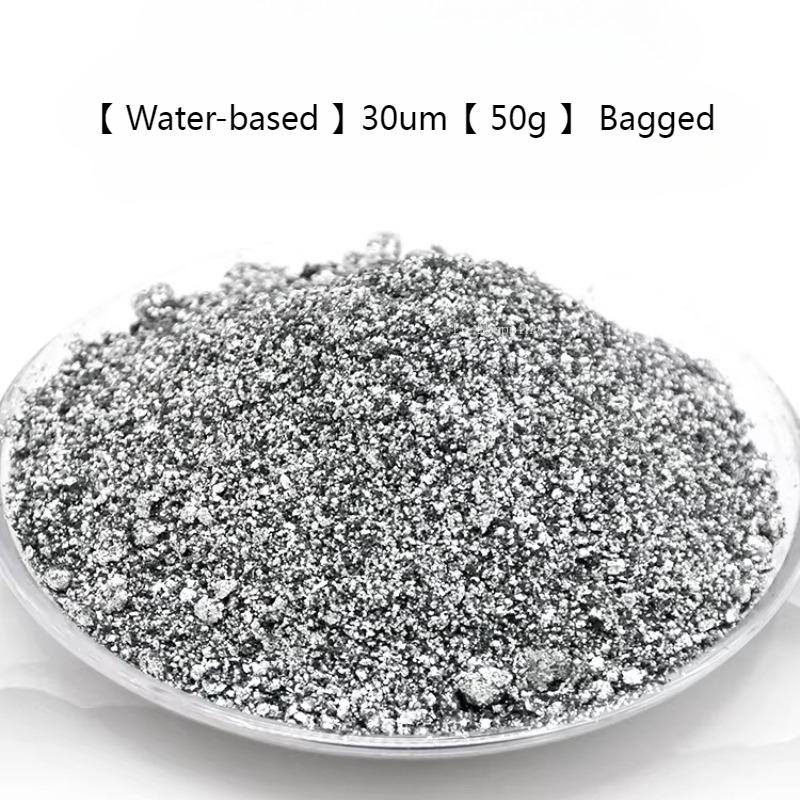 50g Imitation Electroplated Metallic Silver Slurry/DIY Engraving and Tracing Characters Gypsum Paint Crafts Wet Silver Powder