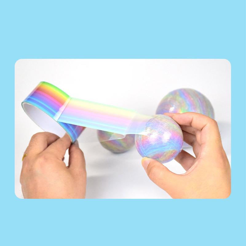 Шариковая лента Липкие ленты Цветной декомпрессионный клей Катающиеся самодельные забавные игрушки Цветные шарики Изготовление красочных маскирующих игрушек Клей