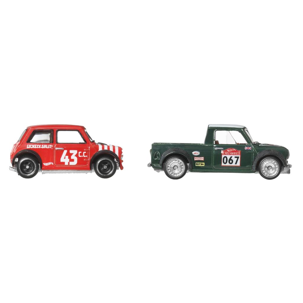 Hot Wheels Premium 2 Pack - Morris Mini / '67 Austin Mini Pickup Vehicle Игрушечная мини-машина от 3 лет и старше Multi JBK97