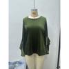 Spring Fall Women Velvet Long Sleeve Ruffle Casual Blouse Top