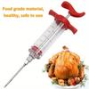 1PC BBQ Meat Syringe Marinade Injector Food Grade PP Stainless Steel Flavor Needle Pork Steak Meat Sauces Syringes Kitchen Tools