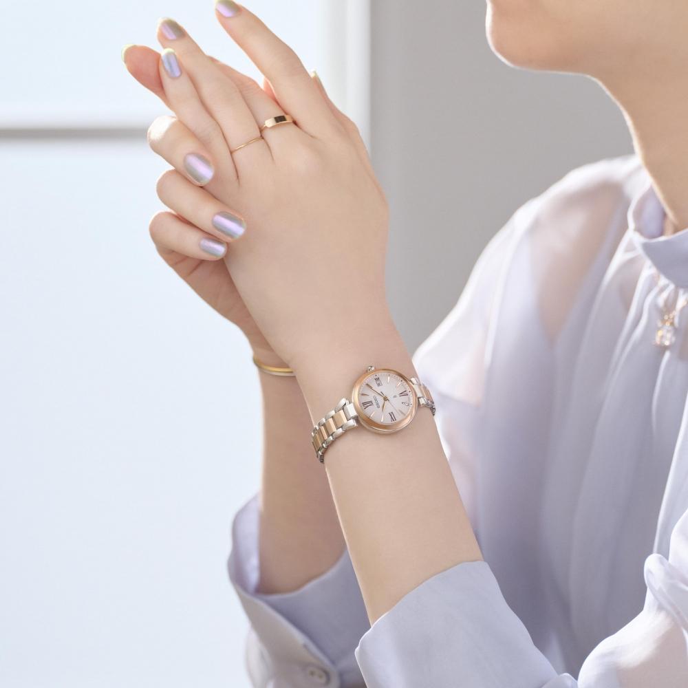 [Часы Seiko] Rukia Grow SSQW082 женские, серебро + розовое золото